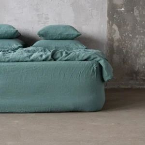 Jogi lanena plahta STONE WASHED Moss green