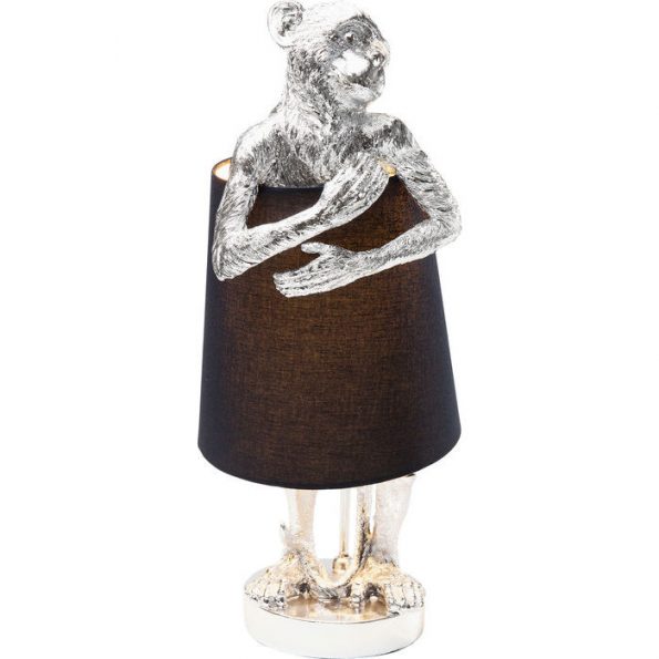 Stolna lampa Animal Monkey Silver Black