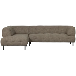 Kutna sofa LLOYD COARSE WOVEN DARK BROWN MELANGE lijeva