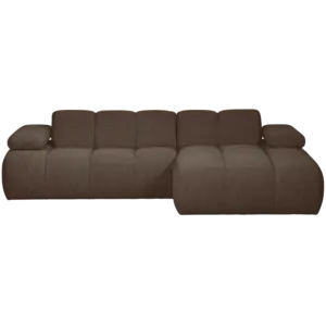 Kutna sofa Mojo desna, brown melange
