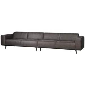Četverosjed STATEMENT ECOLEATHER DARK GREY XL