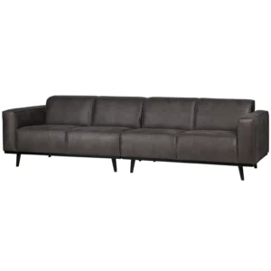 Četverosjed STATEMENT ECOLEATHER DARK GREY