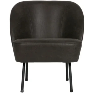 Fotelja VOGUE ECOLEATHER BLACK