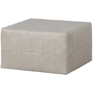Tabure PATCHWORK LEATHERLOOK NATURAL