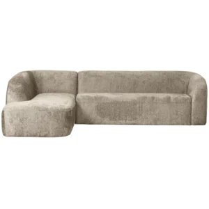 Kutna garnitura SLOPING CORNER VELVET WHEATFIELD LEFT