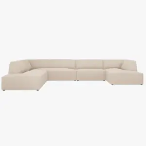 Lijeva panoramska sofa Ruby, 7 sjedala